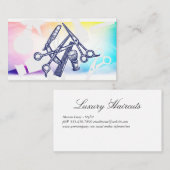 Barbergereedschap | Patroon Afsprakenkaartje (Voorkant / Achterkant)