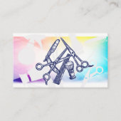 Barbergereedschap | Patroon Afsprakenkaartje (Voorkant)