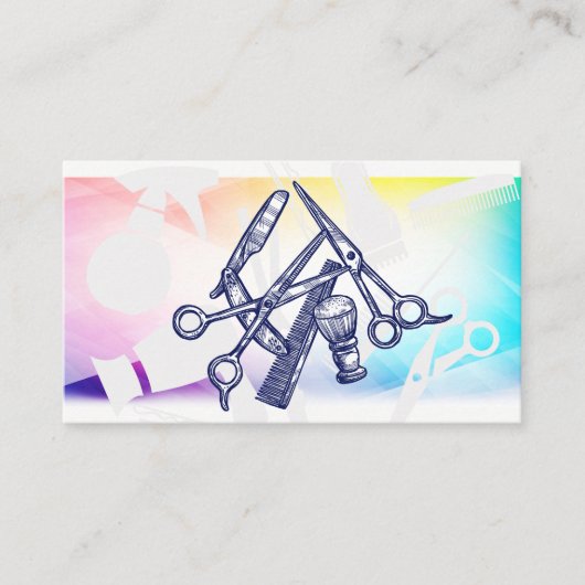 Barbergereedschap | Patroon Afsprakenkaartje (Voorkant)