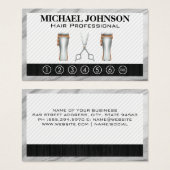 Barbergereedschap | Punch Kaart (Voorkant /achterkant)