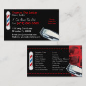 Barberkleurig Visitekaartje (haarsnippers en -stij (Voorkant / Achterkant)