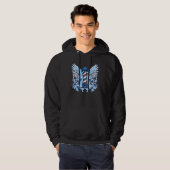 Barberkleurige Mannen Hoodie (Voorkant volledig)
