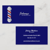 Barberkleurige Visitekaartjes - verwisselbare kleu (Voorkant / Achterkant)