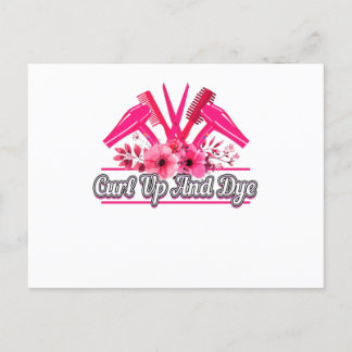 Barberontwerp, schaar, kam, luchtdroger briefkaart