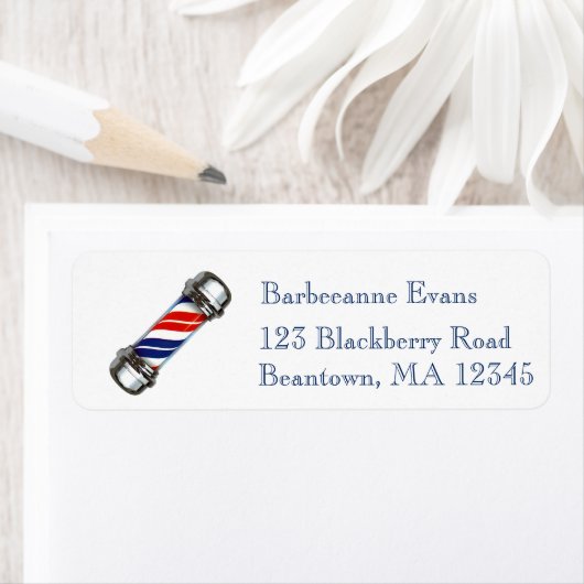 Barberpole 2 etiket (Insitu)