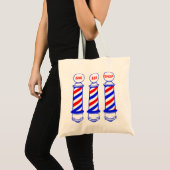 Barberpolen Tote Bag (Voorkant (product))