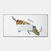 Barberpoolsprinkhaan, afbeelding cartoon bureaumat (Keyboard & Muis)