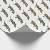 Barberpoolsprinkhaan, afbeelding cartoon cadeaupapier (Hoek)