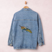 Barberpoolsprinkhaan, afbeelding cartoon denim jacket (Hangar)