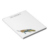 Barberpoolsprinkhaan, afbeelding cartoon notitieblok (Schuin)