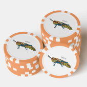 Barberpoolsprinkhaan, afbeelding cartoon poker chips (Opstapeling)