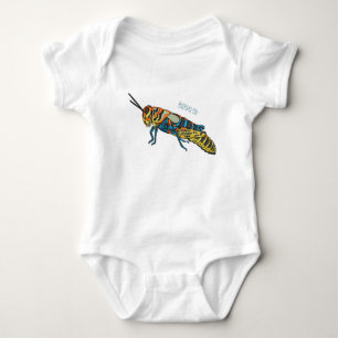 Barberpoolsprinkhaan, afbeelding cartoon romper