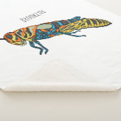 Barberpoolsprinkhaan, afbeelding cartoon sherpa deken (3/4)