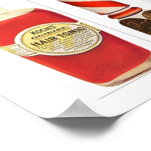 Barberproducten Poster (Hoek)