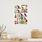  Barberproducten Poster (Keuken)