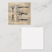  Barbers Antiek schaar Informatiekaartje (Voorkant / Achterkant)