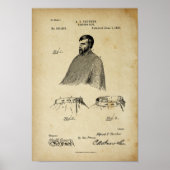 Barber's Cape Antiek Patent Poster Oud uiterlijk (Voorkant)