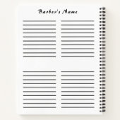 Barber's Daily Planner HAMbyWG Notitieboek (Achterkant)