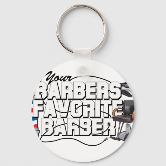 Barbers favoriete Barber Sleutelhanger (Voorkant)