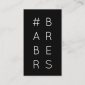#BARBERS hashtag loyaliteitspunkkaart Klantenkaartje (Voorkant)