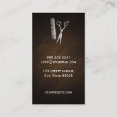 Barbers Poll | Schaar Comb Logo Visitekaartje (Achterkant)