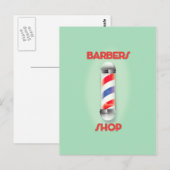 Barbers -poolbord kopen briefkaart (Voorkant / Achterkant)