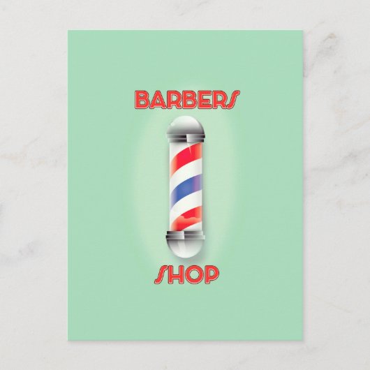 Barbers -poolbord kopen briefkaart (Voorkant)