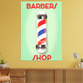 Barbers -poolbord kopen canvas afdruk (Insitu (Woonkamer))