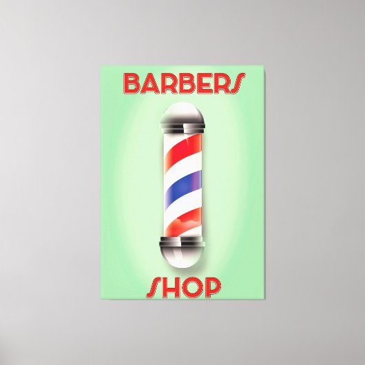 Barbers -poolbord kopen canvas afdruk (Voorkant)