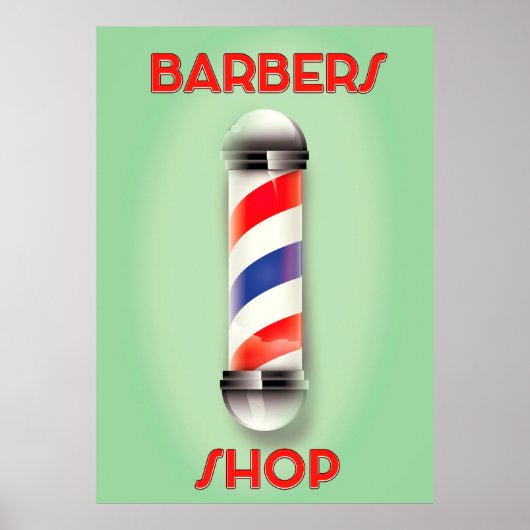 Barbers -poolbord kopen poster (Voorkant)