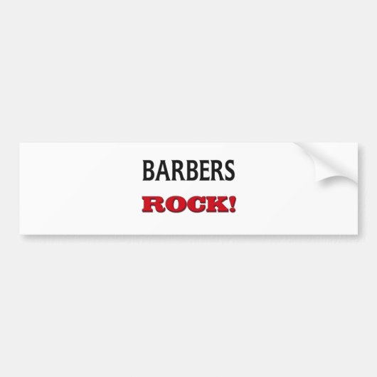 Barbers Rock Bumpersticker (Voorkant)