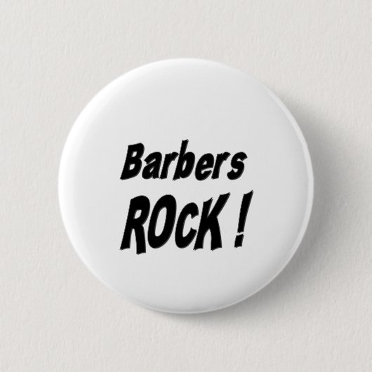 Barbers Rock. Knoop Ronde Button 5,7 Cm (Voorkant)