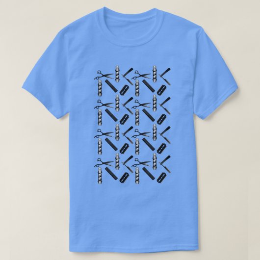 Barbers Shop Pattern Classic TShirt (Design voorkant)