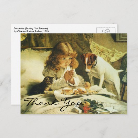 Barber's Suspense Briefkaart (Voorkant / Achterkant)