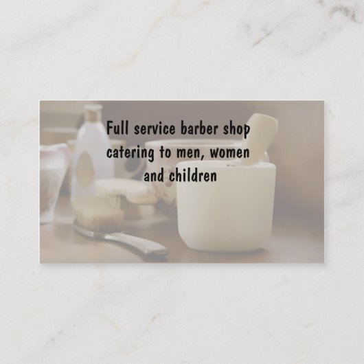 Barberse Visitekaartjes (Achterkant)