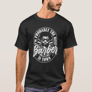 Barbershop Afro Kapsel Coiffeur Baard Kapsel T-shirt