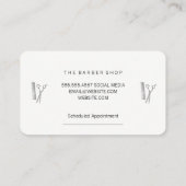 Barbershop afspraak afsprakenkaartje (Achterkant)