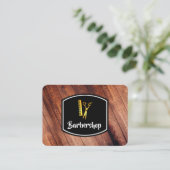 Barbershop afspraak afsprakenkaartje (Staand voorkant)