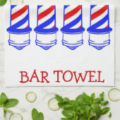 Barbershop Bar Towel Theedoek (Gevouwen)