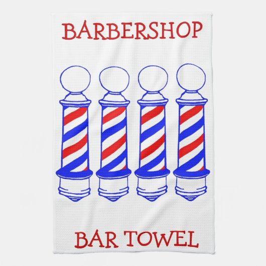 Barbershop Bar Towel Theedoek (Verticaal)