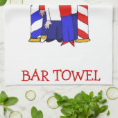 Barbershop Bar Towel Theedoek (Gevouwen)