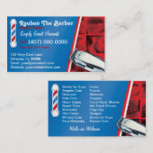 Barbershop Barber (Barberpool en clippers) Visitekaartje (Voorkant / Achterkant)