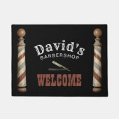 Barbershop Barber Hair Stylist Welkom Deurmat (Voorkant)