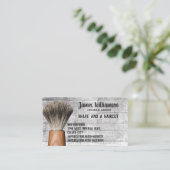 Barbershop Barber Stylist Scheerkapsel Modern Visitekaartje (Staand voorkant)