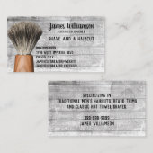 Barbershop Barber Stylist Scheerkapsel Modern Visitekaartje (Voorkant / Achterkant)