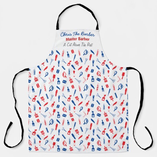 Barbershop (Barberpool en clippers) Schort (Voorkant)
