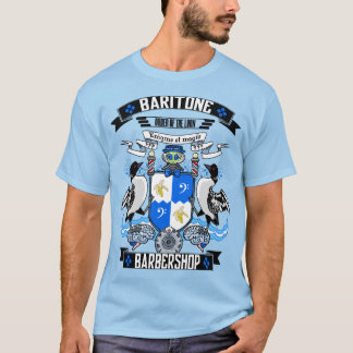 Barbershop Baritone Coat of Arms T-shirt