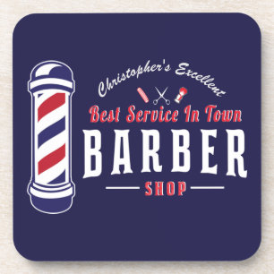 Barbershop Best Stylist Service Barber Monogram Bier Onderzetter