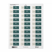 Barbershop blauwe jeans textuur etiket (Full Sheet)