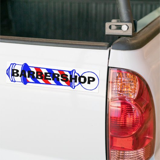 Barbershop Bumpersticker (Op Truck)